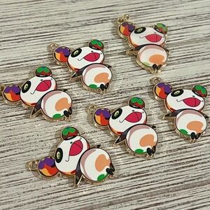 LV Murakami Colorful Panda Charm. Stamped on back Upcycled